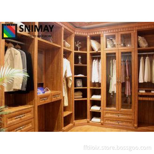 Aluminum Frame Wooden House Furniture Clothes Storage Close
